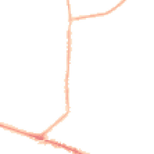 Night-time road noise heatmap for L35 4AA