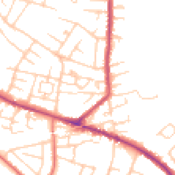 Daytime road noise heatmap for L35 4LX