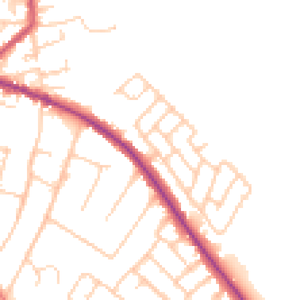 Daytime road noise heatmap for L35 4NH