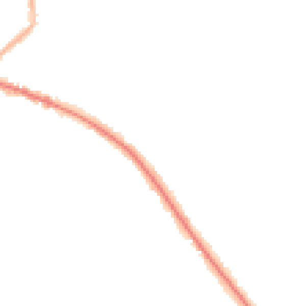Night-time road noise heatmap for L35 4NH