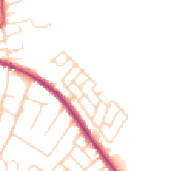 Daytime road noise heatmap for L35 4NS