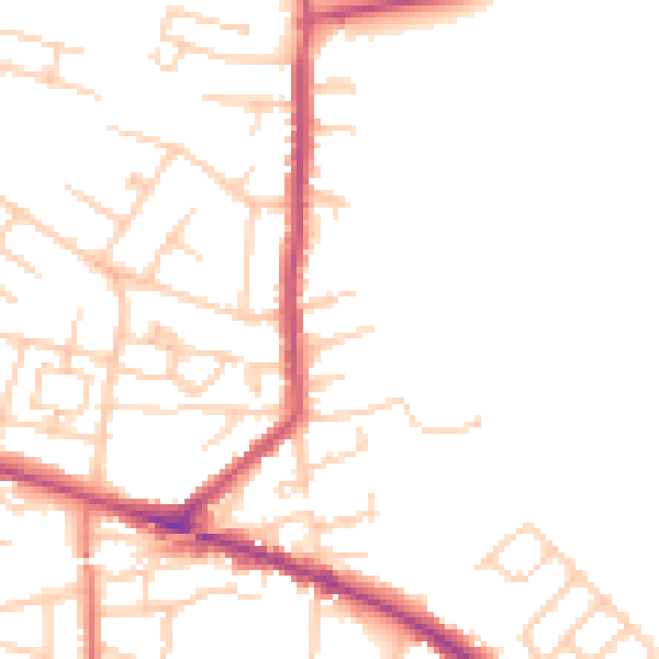 Daytime road noise heatmap for L35 4PN