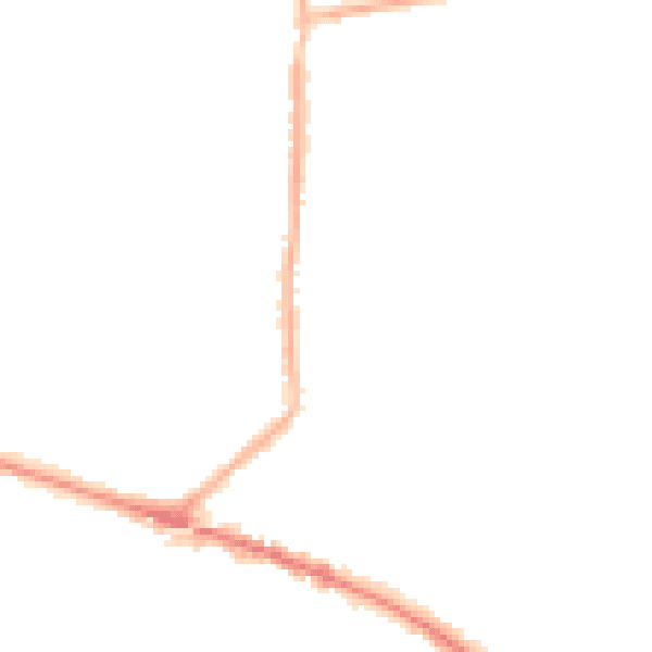 Night-time road noise heatmap for L35 4PN