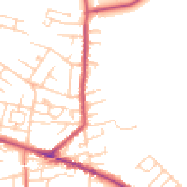 Daytime road noise heatmap for L35 4PP
