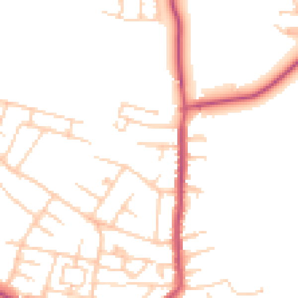 Daytime road noise heatmap for L35 4PX