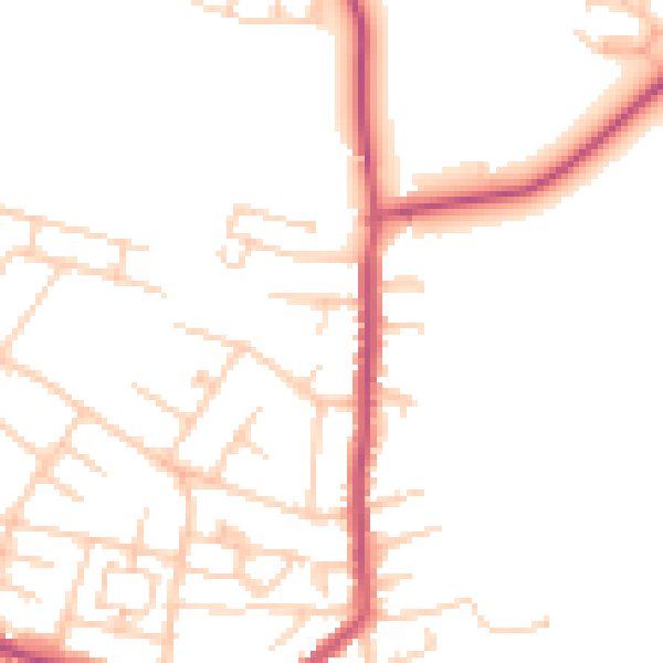 Daytime road noise heatmap for L35 4QA