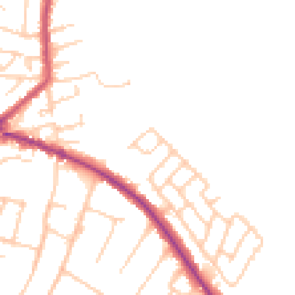 Daytime road noise heatmap for L35 4QL