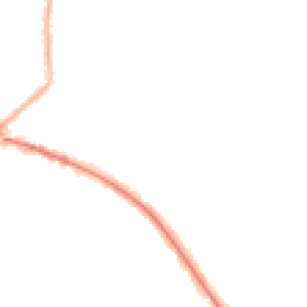 Night-time road noise heatmap for L35 4QL