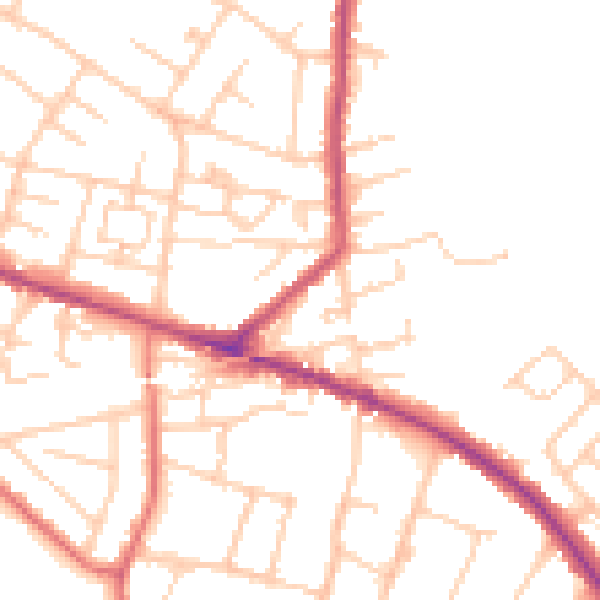 Daytime road noise heatmap for L35 4QP
