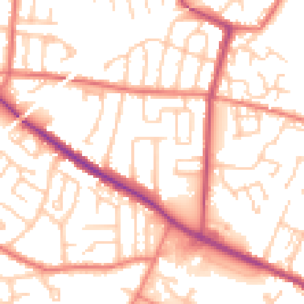 Daytime road noise heatmap for L35 5AH