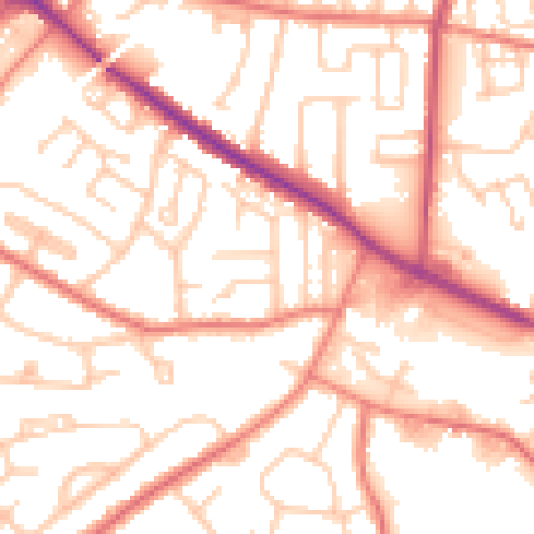 Daytime road noise heatmap for L35 5AN