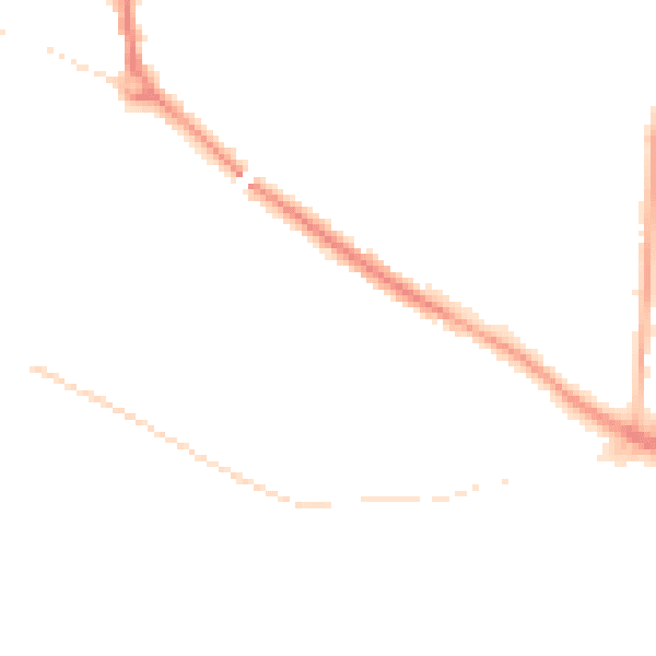 Night-time road noise heatmap for L35 5BB