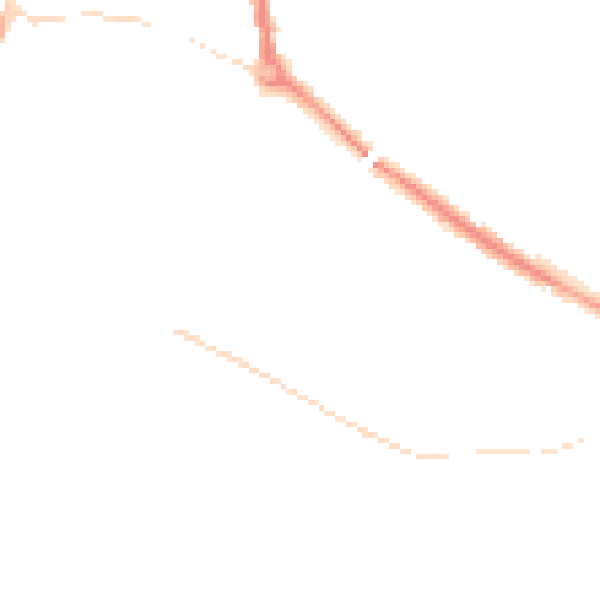 Night-time road noise heatmap for L35 5BH