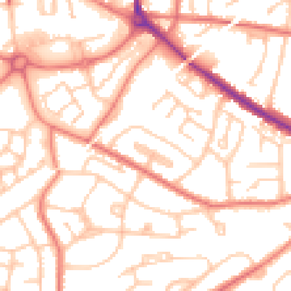 Daytime road noise heatmap for L35 5BL