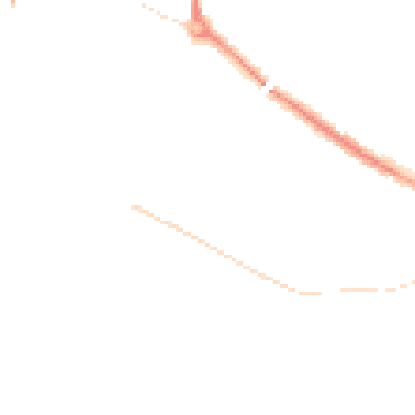 Night-time road noise heatmap for L35 5BL