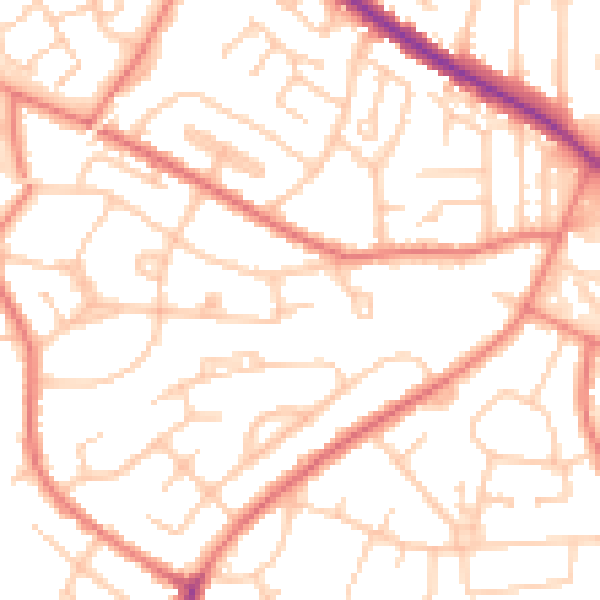 Daytime road noise heatmap for L35 5DA