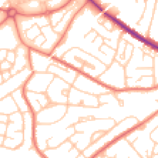 Daytime road noise heatmap for L35 5DH
