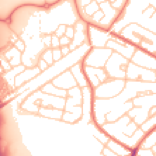 Daytime road noise heatmap for L35 5EH