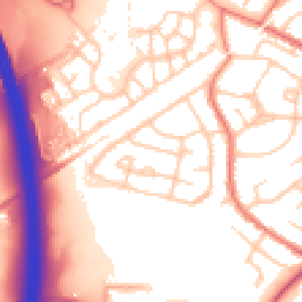 Daytime road noise heatmap for L35 5EN