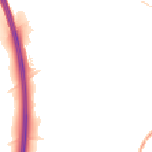 Night-time road noise heatmap for L35 5EY