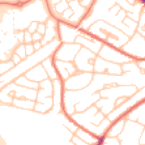 Daytime road noise heatmap for L35 5GA