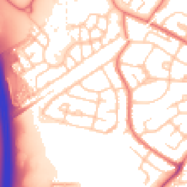 Daytime road noise heatmap for L35 5HB