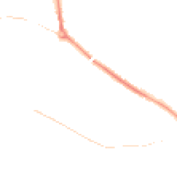 Night-time road noise heatmap for L35 5HJ