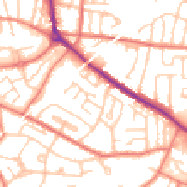Daytime road noise heatmap for L35 5HN