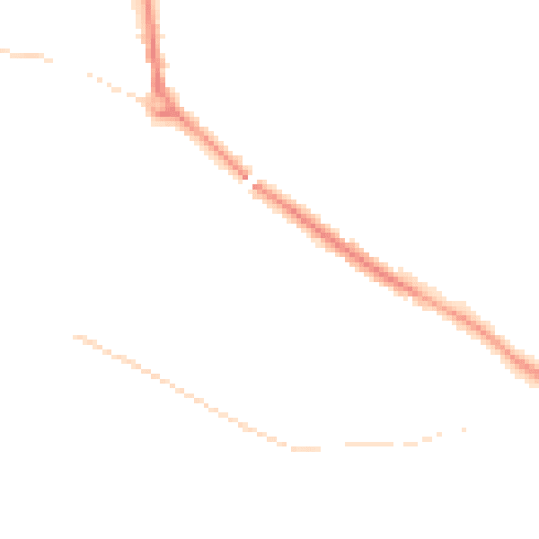 Night-time road noise heatmap for L35 5HN