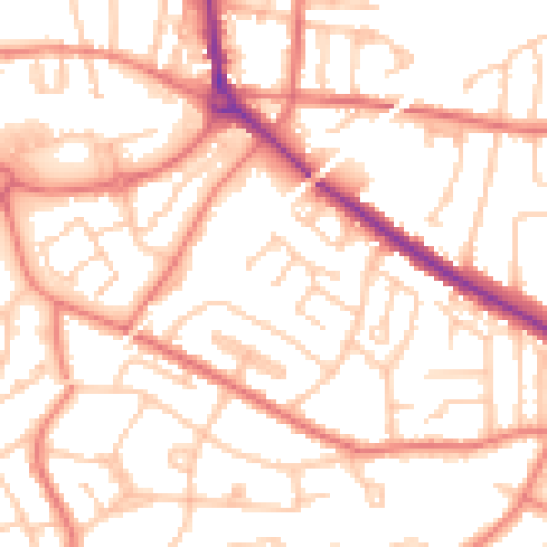 Daytime road noise heatmap for L35 5HR