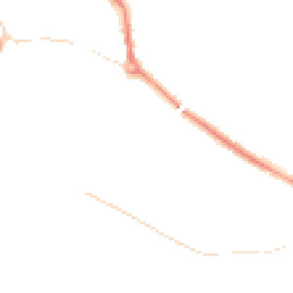 Night-time road noise heatmap for L35 5HW