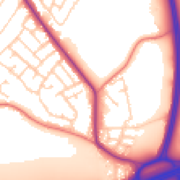 Daytime road noise heatmap for L35 6AA