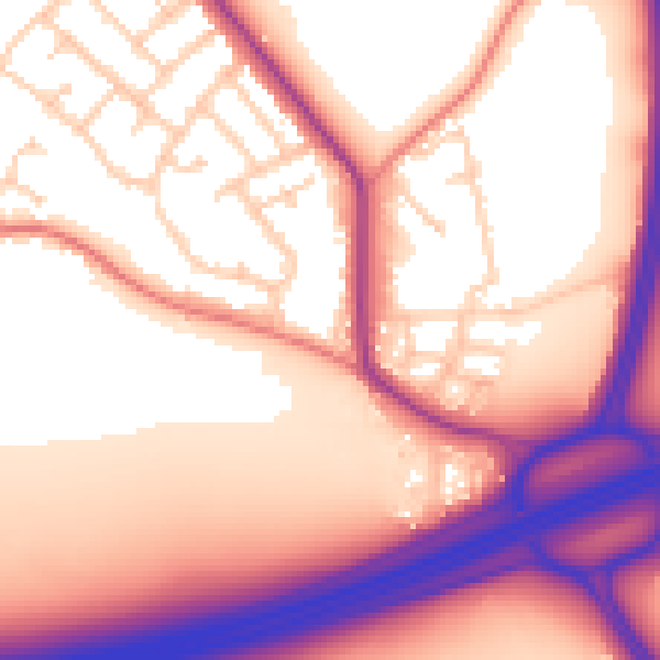 Daytime road noise heatmap for L35 6DB
