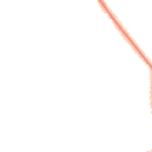 Night-time road noise heatmap for L35 6DE