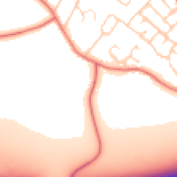 Daytime road noise heatmap for L35 6NP