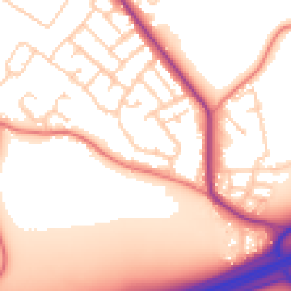 Daytime road noise heatmap for L35 6PJ