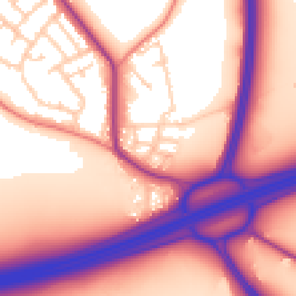 Daytime road noise heatmap for L35 6PL