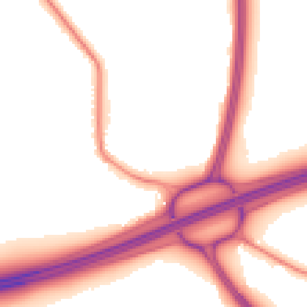 Night-time road noise heatmap for L35 6PU