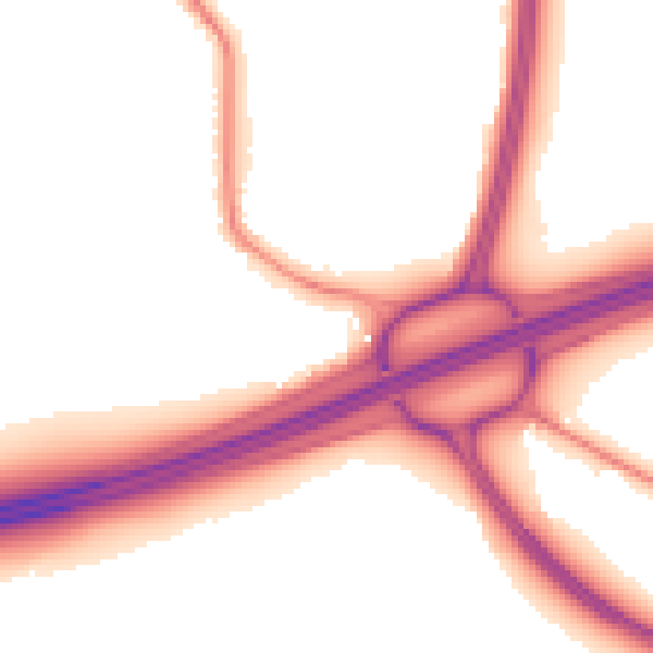 Night-time road noise heatmap for L35 6PZ