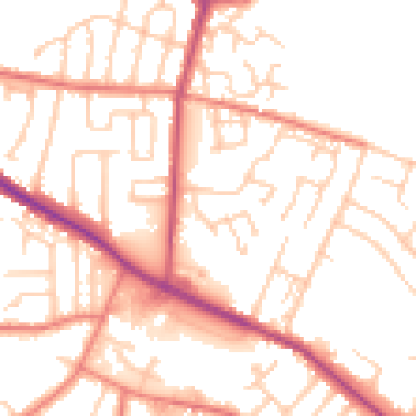 Daytime road noise heatmap for L35 7AA