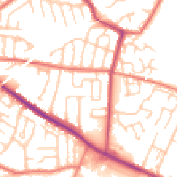 Daytime road noise heatmap for L35 7AD