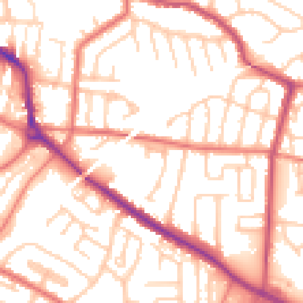 Daytime road noise heatmap for L35 7AF