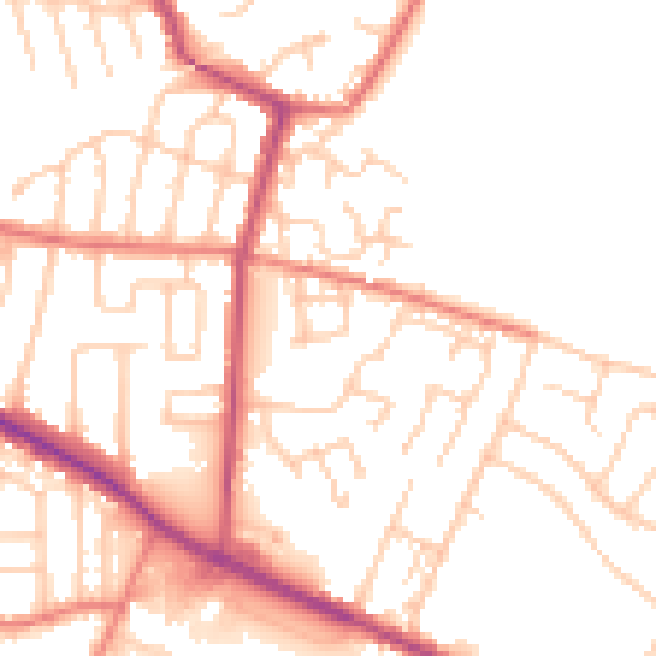 Daytime road noise heatmap for L35 7HJ