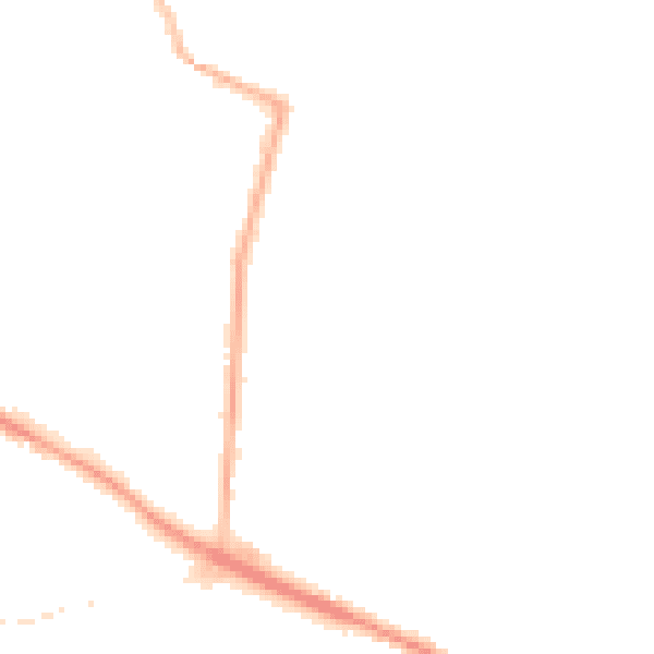 Night-time road noise heatmap for L35 7HJ