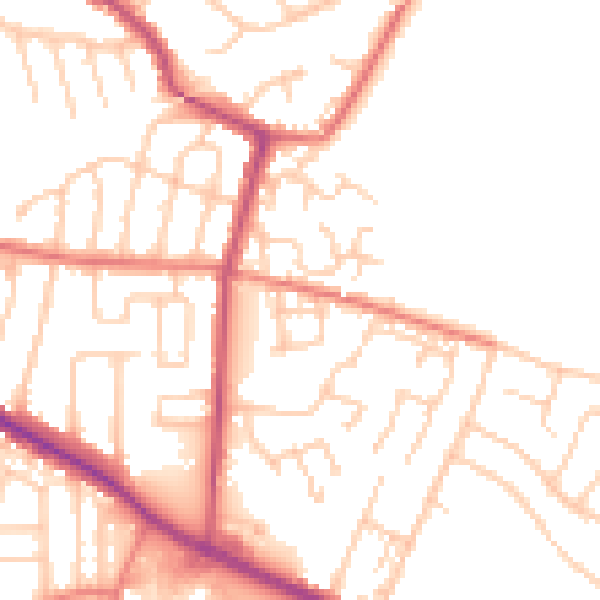 Daytime road noise heatmap for L35 7HN