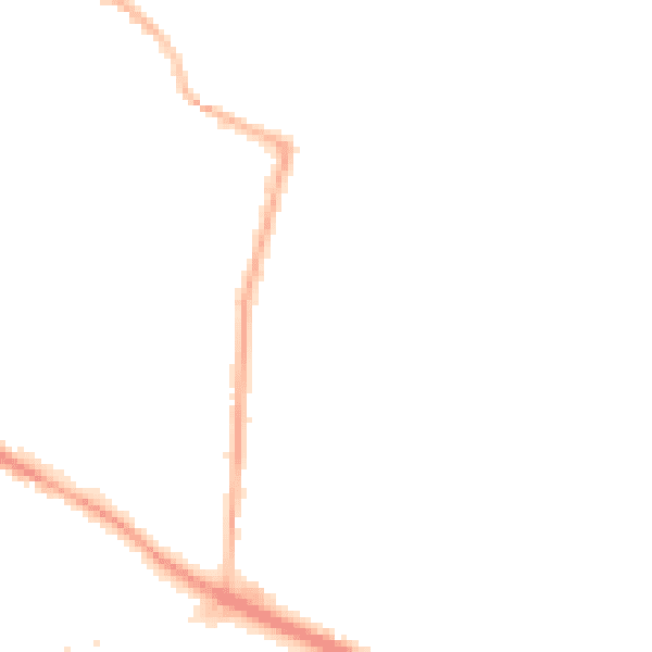 Night-time road noise heatmap for L35 7HN