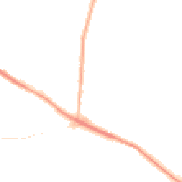 Night-time road noise heatmap for L35 7JP