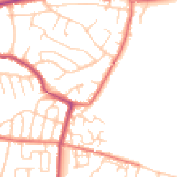 Daytime road noise heatmap for L35 7LR