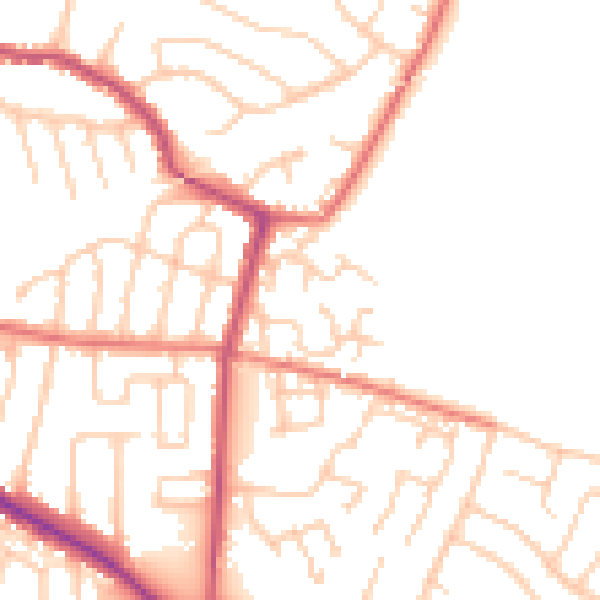 Daytime road noise heatmap for L35 7LT