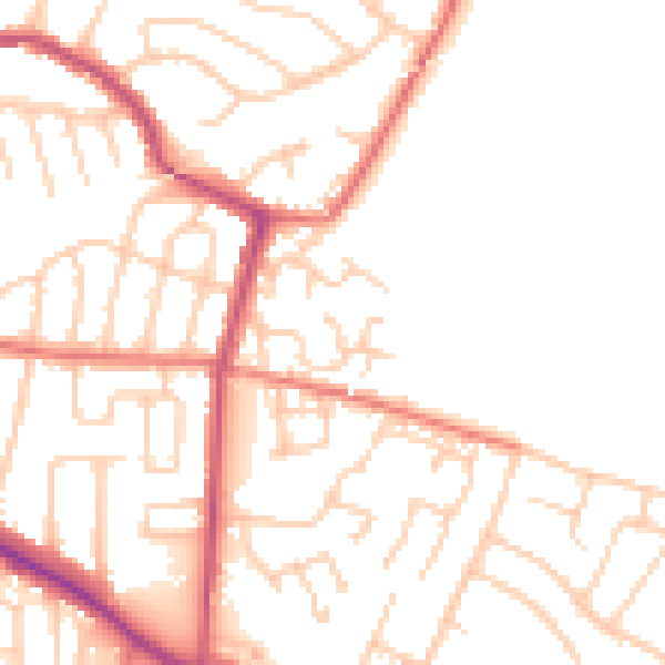 Daytime road noise heatmap for L35 7LU